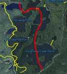 Route I paddled this evening
