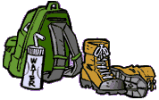 [Camping gear icon]