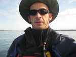 Myself inside my kayak (calm seas)