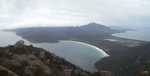 Wineglass Bay as seen from the top of Mt. Amos