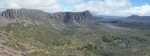 The West Wall from Solomons Throne to King Davids Peak as seen from the Temple