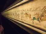 The end of the 70m long Bayeux Tapestry, where William the Conqueror wins the Battle of Hastings