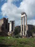 Ruins inside the Roman Forum