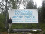 Myself standing at the Arctic Circle