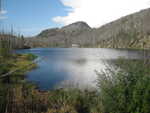 Baker Lake nestled on the mountainside