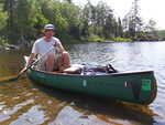 Paddling in my canoe