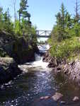 Waterfall between Agamok and Mueller Lake