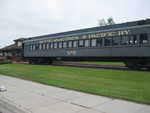 An old rail car that used to transport passengers around the area