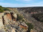 A desert canyon