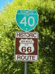 Walking through Grants I followed Historic Route 66 for a few miles