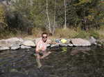 Myself soaking in the natural hot springs. Thru hiking aint easy.