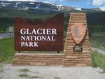 Glacier National Park sign