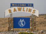 Welcome to Rawlins. Not a great town for a hiker since it is spread out, but they do have food.