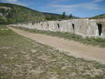 Old military munitions bunkers