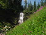 A waterfall along North Two Ocean Creek