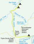 Map of this day’s hike