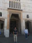 Myself at the entrance to the Basilica of the Annunciation, the start of the Jesus Trail