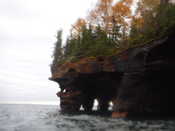Sea caves on Devils Island