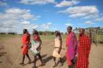 Masai men doing a traditional dance