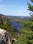 View from above Echo Lake