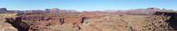 Panoramic view of the canyons