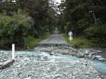 Girder Creek had washed out the bridge to the Hollyford Track, meaning I had an extra 10K to walk each way