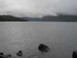 The cloudy Lake Rotoiti