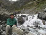 A small waterfall along Bealey Valley