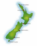 Overview map of New Zealand