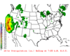 Rain map for December 28, 2004