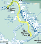 Route I paddled this day