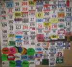 Collection of my race numbers