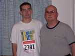 My dad and I before the race