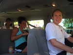 Inside the ladies limo