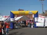 The Whistle Stop Marathon finish line