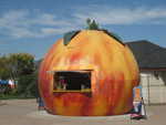 The landmark peach in Penticton