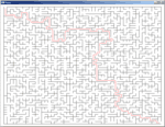 50 x 50 maze with solution