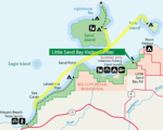 Route I paddled this day About 19 miles