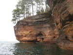 Rock formations along the mainland