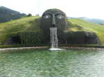 The odd fountain welcoming visitors to Swarovski Crystal Worlds