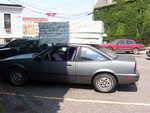 My two door car loaded with 2 mattresses and box springs