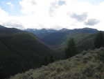 The Core’s mountains, viewed on the approach from Lake View Trailhead