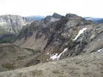 The ridgeline above the lakes