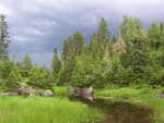 Approaching storm clouds