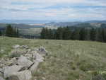 The view from near the radio towers above MacDonald Pass