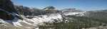 A panoramic view of the Chinese Wall from near Cliff Mountain