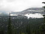 A view of the Chinese Wall from the north end, with a lot more snow on it than I wanted