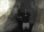 Myself walking through the knee deep water of Hezekiah’s Tunnel inside David’s City