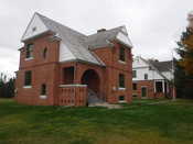 Support buildings near the lighthouse on Devils Island