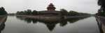 View of the northwest corner of the moat around the Forbidden City